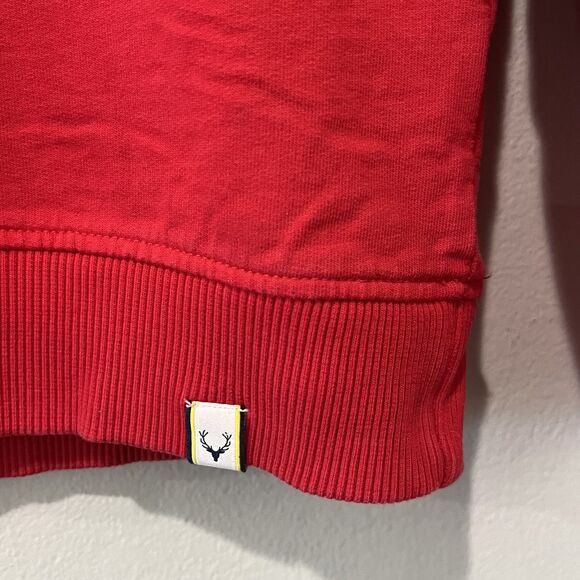 Allen Solly Sweatshirt Youth Small Red Crewneck Spell Out Preppy - Picture 5 of 9